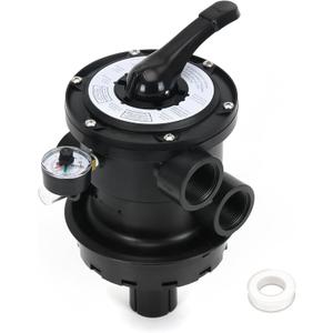 SP0714T Top-Mount Multiport Valve Compatible with Hayward VariFlo, Replacement for Hayward Above-Ground Pro-or VL 210 Series Sand Filter, 1-1/2 Seven Position Control Valve