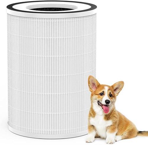 Afloia Washable & Removable Pet Replacement Filter, 360° 3-Stage Filtration, Compatible with Kilo/KILOPRO/MIRO/MIROPRO Air Purifiers