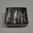 5 Inch Gutter Hangers, Hidden Aluminum Gutter Brackets with Assembled Screw - Support Sagging rain gutters (50 Pcs)