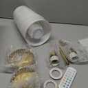 Ouyulong Battery Operated Wall Sconces Set of 2, Wireless Rechargeable Dimmable Wall Light with 5600mAh RGB Bulb and Remote for Bedroom, Living Room, Hallway (Gold)