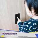 ENERLITES Child Proof Outlet Cover, Self-Closing, Fits Both Duplex and Decorator Outlet, Safety Design, Tamper-Resistant Socket Plug for Receptacle, Size 4.68" x 2.93", 8800-TR, Black (1 Pack)