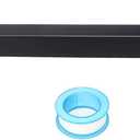 NearMoon 16 Inch Shower Arm, Rain Shower Head Extension Extender, With Flange and Teflon Tape, Made of Thicken Stainless Steel for Bathroom Rainfall Showerhead (Matte Black)