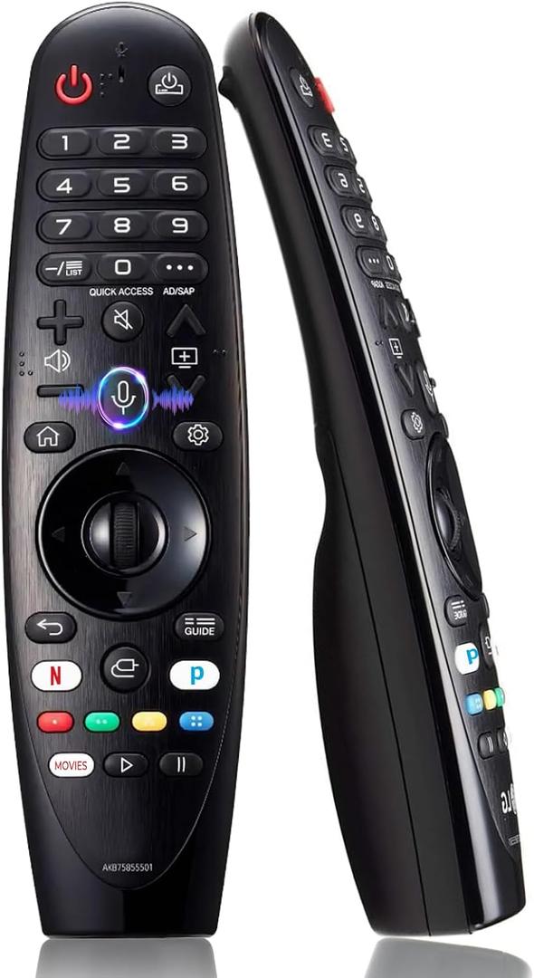 Replacement Voice LG Magic Remote Control AKB75855501, Universal LG TV Remote AN-MR20GA with Pointer Function for OLED QNED 4K NanoCell Webos Smart TV, Replaced MR19BA MR18BA MR21 MR22 MR23 MR24