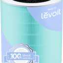 LEVOIT Genuine Core 600S-P Air Purifier Toxin Absorber Replacement Filter, Supports HEPA Sleep Mode,High-Efficiency Activated Carbon for Removal of Odor,Allergens, Pollen,Core 600S-RF-TX, Green,1 Pack