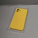 Designed for iPhone 12 Case - Upgraded Camera Protection - Soft Microfiber Lining Inside - Liquid Silicone Shockproof Protective Phone Case 6.1" for Men Women Girls - Yellow
