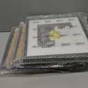 12x12 Picture Frame Set of 9, Display Pictures 8x8 with Mat or 12x12 without Mat, Multi Collage Gallery Square Photo Frames for Wall or Tabletop, Black