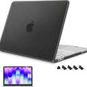 Mektron Matte Case for 2026 MacBook Neo 13-inch A18 Pro chip A3404 Laptop Cover with 13-inch (Diagonal) Liquid Retina Display+ Keyboard Cover+ Screen Protector, Matte Black