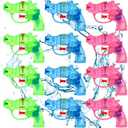 SULOLI 12 Pack Water Guns for Kids, Small Squirt Water Guns Plastic Blasters for Swimming Pool Beach Outdoor Water Fighting Toys