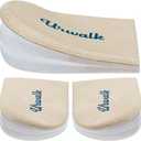 Urwalk 3 Layers Adjustable Supination & Over-Pronation Corrective Shoe Inserts, Medial & Lateral Heel Wedge Insoles for Foot Alignment, Knee Pain, Bow Legs, Osteoarthritis (Beige - Small)