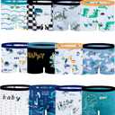 JackLoveBriefs Boys Cotton Boxer Briefs Dinosaur Polar Bear Toddler Kids Underwear 12 Pack (9-10 Years, White)