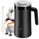 Milk Frother, 4-in-1 Milk Frother and Steamer, 13.5oz/400ml Automatic Hot and Cold Foam Maker and Milk Warmer, Electric Frother for Coffee, Latte, Cappuccino, Macchiato, Matcha(White)