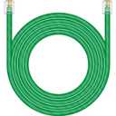 NECABLES CAT5E RJ11 Data Cable DSL Cable 50ft Heavy Duty High-Speed for DSL Modem UTP Compatible with ATT RJ11 6P4C Male to Male Green - 50 Feet
