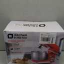 Stand Mixer, Kitchen in the box 3.2Qt Small Electric Food Mixer,6 Speeds Portable Lightweight Kitchen Mixer for Daily Use with Egg Whisk,Dough Hook,Flat Beater (Red)