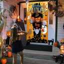 Halloween Bean Bag Toss Game Banner, Happy Halloween Pumpkin Ghost Party Game Set with Bean Bags for Kids Family Fall Fun Throwing Game Party Favors Backdrop Decoration Supplies Indoor Outdoor (76 x 135cm)