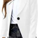 rrhs Girls Solid Color Lapel Suit Coat Button Down Long Sleeve Blazer Jacket