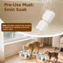 Cat Water Fountain Filters: 12 Cat Fountain Filter Replacement - 3 Months Set of Replacement Filters for ATMZIQXR Pet Fountains S18 - Contains 6 Carbon Filters + 6 Sponges Filters