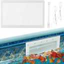 Pool Skimmer Leaf Guards For Inground Pools, Rust-Proof Above Ground Pool Skimmer Screen Net Cover For Prevent Blockage Skimmer Catcher with Elastic Rope And Telescopic Rod For Simple Installation