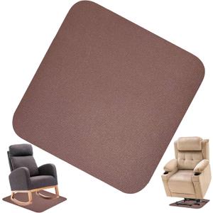 Recliner Pads for Hardwood Floors, Under Recliner Mat Floor Protectors Furniture Pads to Keep Furniture from Sliding Swivel Chairs Recliner mats for Hardwood Floors Non Slip Furniture Pads (Sq-Brown-30 "x30")