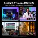 YEELIGHT LED Smart Lamp, 16M Colors Option Pixel Cube Smart Table Lamp, Music Sync RGB+IC Display for Clock/Emoji, Works with Alexa & Matter, 2.4GHz WiFi, Desk Lighting for Gaming, Kids Room, Bedroom