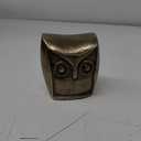 HD Designs Aluminum Owl Gold 3.6 Inches Home Decor Desk Table Shelf Figure