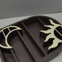 Wooden Crescent Moon Shelf - Moon Crystal Shelf Display Holder for Stone Display - Zen Wall Decor for Spiritual, Hippie, or Witch Room