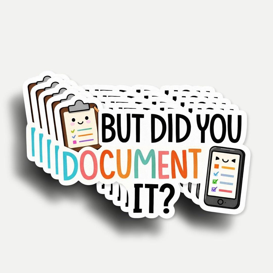 3 x (5pcs) But Did You Document It Sticker 3 Inch, Sticker Funny Motivational Sayings Humorous Quote, Funny Tech and Work Decal Waterproof Vinyl for Laptop, Water Bottles, Car