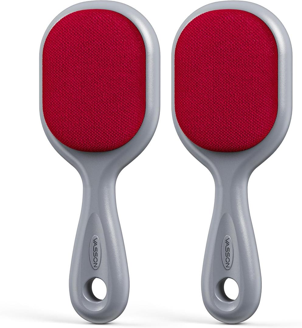 VASSON Double-Sided Lint Brushes, Classic Velvet Brush for Furniture and Clothing, Ideal for Pet Hair Removal