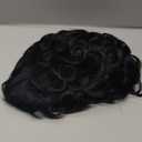 Short Pixie Wigs for Black Women Black Pixie Cut Wig Human Hair Short Wigs with Long Side Bang Soft Real Human Hair Glue less Layered Wigs with Bangs Full Machine Made (54H#)