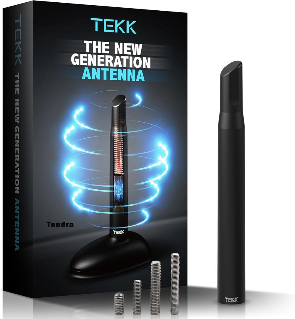Tekk Short Antenna Compatible with 1999-2025 Tundra/Designed for Optimized FM/AM Reception / 4.8 Inches