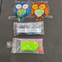 Eiflow Hanging Diamond Art Kit Purple Flower, DIY Acrylic Diamonds Painting Board Kit for Adults, Gem Art Pendant Ornament Flower