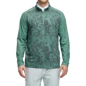 M MAELREG Quarter Zip Pullover Men Moisture Wicking Lightweight Sports Print Mock Neck Golf 1/4 Zip Pullover Mens Sweatshirt, L