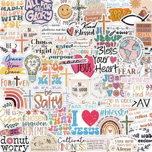 2 x 300 PCS Inspirational Christian Bible Verse Stickers Holographic Scripture Jesus & Bible Study Decor for Water Bottles, Laptops, Notebooks, journaling
