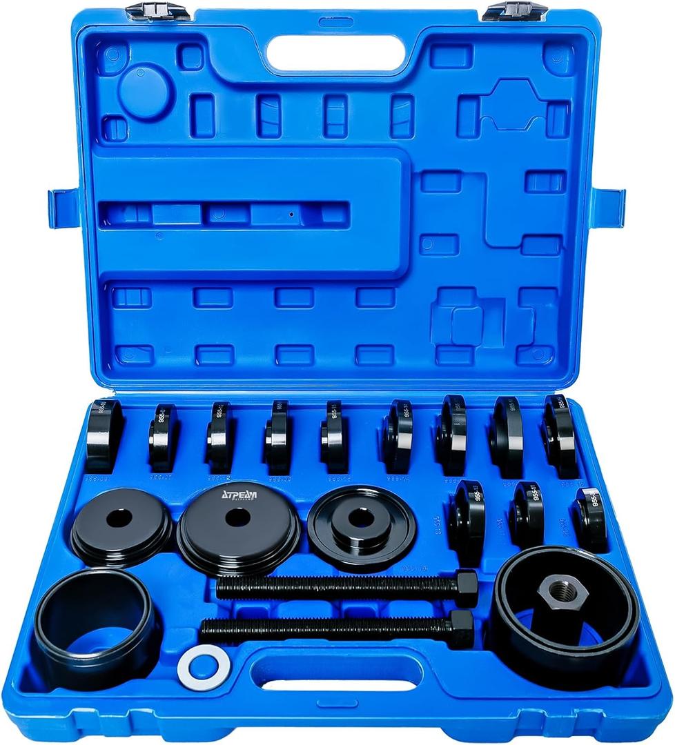 ATPEAM 24pc Wheel Bearing Press Kit for Front Wheel Drive Bearing Removal & Installation Set Universal Bushings