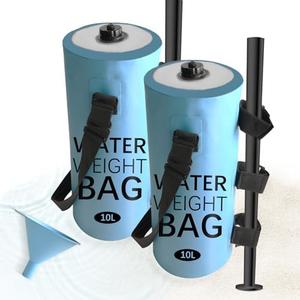 Blasoul Sandbags or Water Weight Bag Updated(10Lx2pcs)with Silicone Funnel,PVC Waterproof and Sealed Ports to Prevent Water Ingress/Leakage for Above Ground/in-Ground Pool Steps or Canopy/Tent Weights
