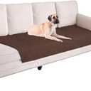 Ameritex Waterproof Blanket Reversible Dog Bed Cover Pet Blanket for Furniture Bed Couch Sofa (30x80 Inch (Pack of 1), Chocolate)