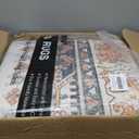 zesthome 10x14 Area Rugs for Living Room,Non-Slip Backing Washable Rugs,Vintage Large Area RugStain Resistant Home Decor Rug (Multi,10'x14')