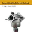 594593 Carburetor Kit Compatible for Briggs and Stratton 594593 796109 17.5hp Carburetor,Nikki Carb 699915 697122,Craftsman 18hp Lawntractor