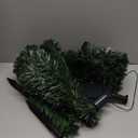 Alupssuc Set of 2 18 Inch Pre-lit Fiber Optic Xmas Tree with Muti-Color Lights, Solar Outdoor Christmas Tree, Christmas Urn Filler for Outsdie Holiday Display Yard Front Porch Pathway Decor