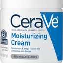 CeraVe Moisturizing Cream, Body and Face Moisturizer for Dry Skin, Body Cream with Hyaluronic Acid and Ceramides, Daily Moisturizer, Oil-Free, Fragrance Free, Non-Comedogenic, 19 Ounce