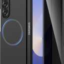 Ruky Magnetic Case for Z Fold 6, with Privacy Screen Protector, Z Fold 6 Case [Compatible with MagSafe], Slim Thin Protective Full Body Phone Cover for Samsung Galaxy Z Fold 6 5G, Black