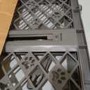 MYPET North States Paws Portable Pet Gate: 26-40" Wide. Pressure Mount. No Tools Needed. Made in USA, 23" Tall, Expandable, Durable Dog Gates for Doorways, Fieldstone Gray