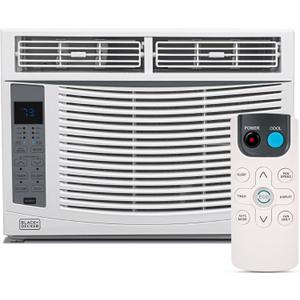 BLACK+DECKER Window Air Conditioner 6,000 BTU, AC Window Unit Cools Up to 250 Square Feet, AC Unit with Remote Control, 3 Cooling Speeds and Fan Only Function, BWAC06WTB, White