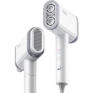 Hair Dryer, 220,000 RPM Dual High-Speed Brushless Motors Blow Dryer for 6X Fast Drying, 500 Million Negative Ionic Hair Dryers for Long Thick Hair, Low-Noise 4 Temps /4 Speeds