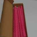 6 Pcs Rose Red Spiral Taper Candles, 10 Inch Unscented Dripless Twisted Candlesticks, Decoration for Dinner Party Wedding Holiday Celebration Supplies