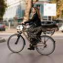Rear Bike Basket with Rack - Rear Rack with Fixed Basket for Disc Brake/Non-Disc Brake Mount - Bicycle Basket Cargo Touring Carrier fit 26-29 and 700c, Large