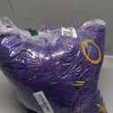 Pack of 50 Spandex Purple Chair Sashes with Gold Buckles, Stretch Chairs Sashes for Wedding Party Baby Shower Ceremony Event Decorations Chair Bands Bows (Purple Sashes, Gold Buckles)