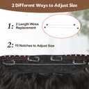 Halo Hair Extensions 12 Inch Invisible Wire Hair Extensions Adjustable Long Wavy Hairpiece Synthetic Upgrade 4 Secure Clips in Hairpieces 12 Inch,Jet Black to Brown