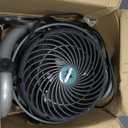 Vornado EXO51 Small Heavy Duty Air Circulator, 3-Speed High Velocity Shop Fan, Dustproof and Water-Resistant, Powerful Motor, Industrial High Impact Case, Whole Room Air Circulator, Green, Medium