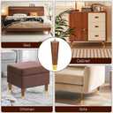 Furniture Legs Set of 4, Solid Rubber Wood Replacement Legs for Couch, Sofa, Bed, Cabinet & Ottoman (Walnut, 8")