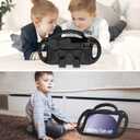 AVAWO Kids Case for Samsung Galaxy Tab A9 2023 8.7 Inch/A7 Lite 2021 Cover, with Strap, Shockproof, Lightweight Handle Stand 2023(SM-X110/X115/X117)/2021(SM-T220/T225/T227), Black